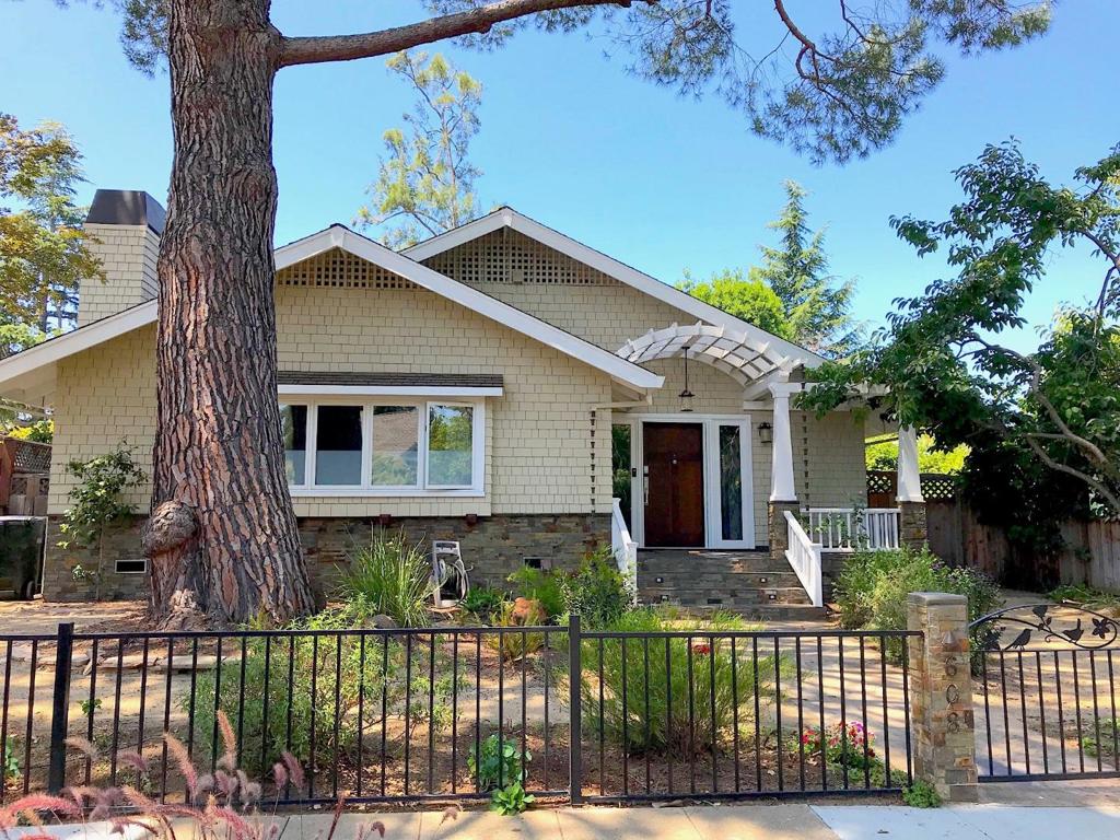 Gorgeously updated, charming Craftsman on quiet street in prestigious Old Los Altos neighborhood. A short stroll to downtown Los Altos for wonderful shopping and restaurants, library, farmer's market and community events. 2 minute walk to nature trails, Shoup Park. Minutes to 280, 101, 85, Foothill Expressway, Stanford and Tech companies. Stunning, fully furnished executive home, perfect for corporate relocations, retreats, or temp stays during remodeling. Spacious and airy floor plan, lots of amazing amenities. Chef's dream kitchen with natural stone counters, hi-end appliances: Blue Star, Miele, Subzero, custom stained glass and cherry cabinets. Hardwood floors & built-in storage throughout. Gas & wood fireplaces. Business Center, Internet, Big-screen TVs. Lovely gardens with raised planters for organic veggies. Children's play area. Spa-like baths boast wet room, steam shower, rain shower, hand-made tiles, marble flooring. Award-winning LASD schools! A Must-See!