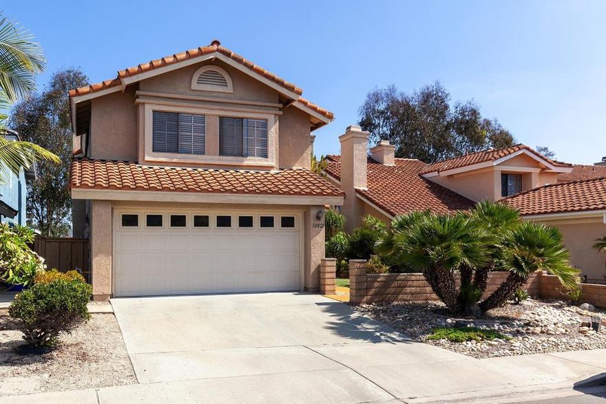 Gorgeous Canyon-View Home on Cul-De-Sac in Highly Sought-After West Mira Mesa. Perched on a serene canyon with breathtaking panoramic views, this stunning home offers the perfect blend of comfort, style, and resort-style living. Featuring PAID SOLAR, vaulted ceilings, and 2 fireplaces, the open and airy floor plan fills with natural light, highlighting the home’s tasteful updates. The spacious primary retreat includes a generous walk-in closet and a beautifully updated en suite bathroom, creating a private sanctuary to unwind. The modern kitchen has been updated with stylish finishes, making it both functional and inviting — ideal for everyday living and entertaining. Step outside to your backyard oasis — truly like walking into a private resort. Enjoy indoor-outdoor living at its finest with a top-of-the-line, oversized jetted hot tub/spa, built-in outdoor barbecue, low maintenance and drought resistance landscaping, and a stunning canyon backdrop. You’ll never want to leave home — paradise is right outside your back door!