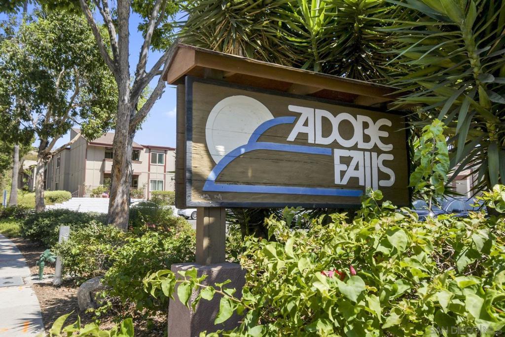 Rare Opportunity in Adobe Falls Complex! This custom remodelled first floor unit is tastefully designed with quality finishes. New quartz and stainless kitchen is redesigned with added cabinets and in-unit washer/dryer for ultimate convenience! Highly desired close to parking, corner location with all new custom dual pane windows. This home has a nice size enclosed patio and spacious storage closet. Unit is located close to complex amenities and minutes from SDSU, shopping and restaurants.