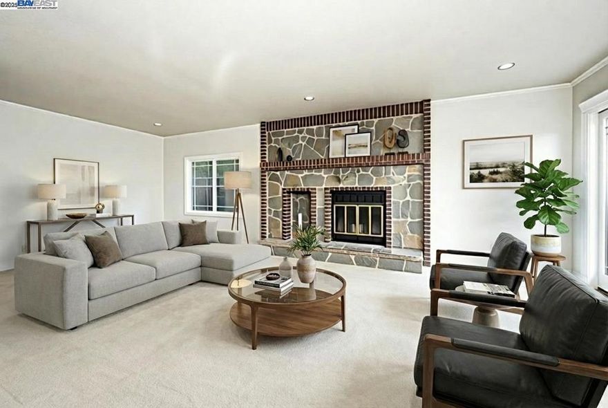 Step into the kind of home that instantly feels calm, bright, and welcoming. Tucked at the end of a peaceful cul-de-sac inside gated Blackhawk, this north-facing 4 bed, 3 bath residence offers over 4,000 sq ft of space to spread out, gather, and truly live—on an 8,000+ sq ft lot with rare privacy (no neighbors directly in front or behind). From the moment you walk in, the soaring 15-foot vaulted ceilings and oversized windows pull in beautiful natural light all day long. It’s the perfect backdrop for slow mornings, lively dinners, and everything in between. One of the best features is the full bedroom & bathroom on the main level—ideal for guests, multi-generational living, or a private home office setup. Upstairs, an oversized bonus room gives you the flexibility buyers love: media room, playroom, work-from-home space, gym… or even a potential 5th bedroom. & when you want a breath of fresh air, you’ll love the quiet setting and partial views of Mt. Diablo—especially at sunset. Living in Blackhawk also means having true resort-style amenities right outside your door: two championship golf courses (including recent LPGA tournament hosts), tennis courts, bocce, an Olympic-size pool, dog park, trails, BBQ areas, and on-site dining. Plus you’re close to top-rated schools & shopping!