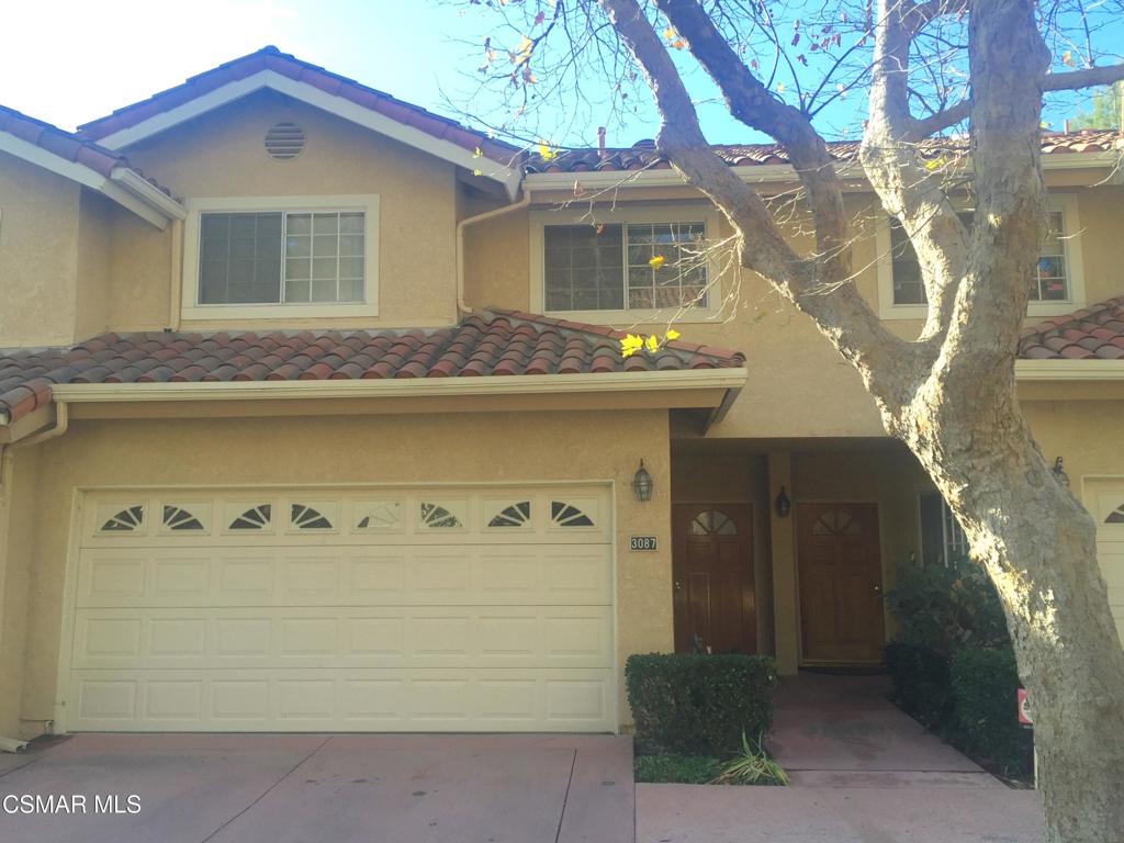 North Ranch Village Condo in a great location close to freeways, grocery stores, shopping, The Promenade and very close to Westlake Hills Elementary. 2 car attached garage with direct access into the home. High ceilings throughout. Patio off the family room. Powder bath downstairs for guests. Dining area has build-ins and a wet bar sink. Very large primary bedroom with fireplace, french doors leading to a patio, walk in closet, double sinks a tub and shower. 2 additional bedrooms with a shared bathroom. Washer & Dryer hookups inside garage. Community pool, spa, clubhouse, bbq and outdoor eating area. Guest parking directly across from the home.