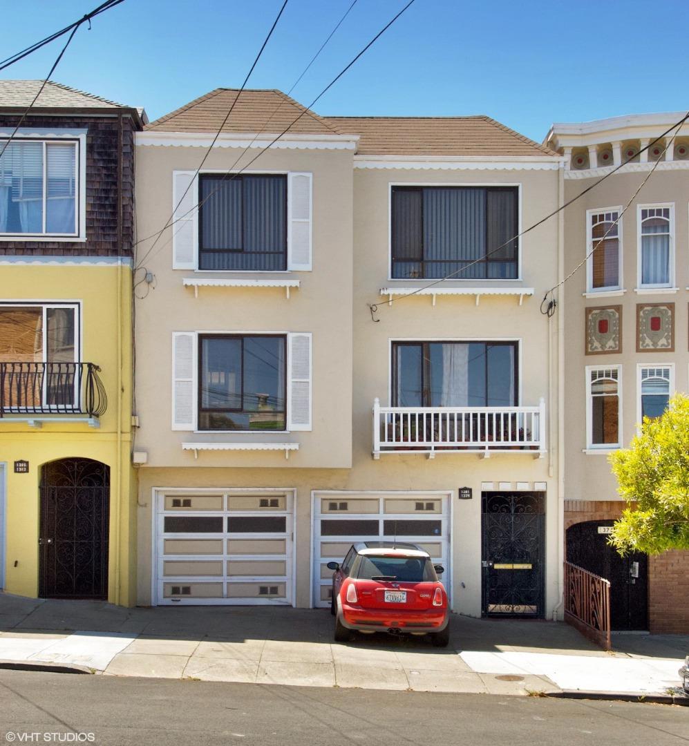 Top floor of duplex 2 bedroom apartment for rent close to all convenience. 5min walk to Golden Gate Park, banks, supermarket, restaurants, cafes, bakeries, and more, etc. Public transportation within 5min walk to Judah N . All bedrooms has bright natural sunlight. Bright living room and separate dining area. Skylight in kitchen. Granite countertop, dishwasher, disposal, and stainless steel range and fridge. Bathroom has separate shower and tub. 1 car garage included. Coin operated washer and dryer onsite. Tenant pays for all utilities i.e. PG&E, Water, and Garbage. Separate meter for this unit. Move-in cost 1 month security deposit and first month rent. Well behave cat ok but additional $25 per month per cat and $200 additional security deposit required), no smoking, and no drugs of any kind. Call or Text (415) 683-0608 for showing do NOT contact me with unsolicited services or offers.