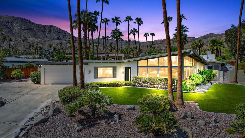 Discover the perfect blend of classic Palm Springs mid-century style and modern comfort in this beautifully maintained 2 bedroom, 2 bathroom home with a perfect detached casita. Set against a stunning mountain backdrop, this amazing property offers both elegance and livability in a highly desirable neighborhood. Enjoy waking up to mountain views, spending the day at your own private pool, and winding down with sunsets from your backyard oasis. This home is a RARE GEM that combines style, comfort and convenience. Call me today for a private showing!