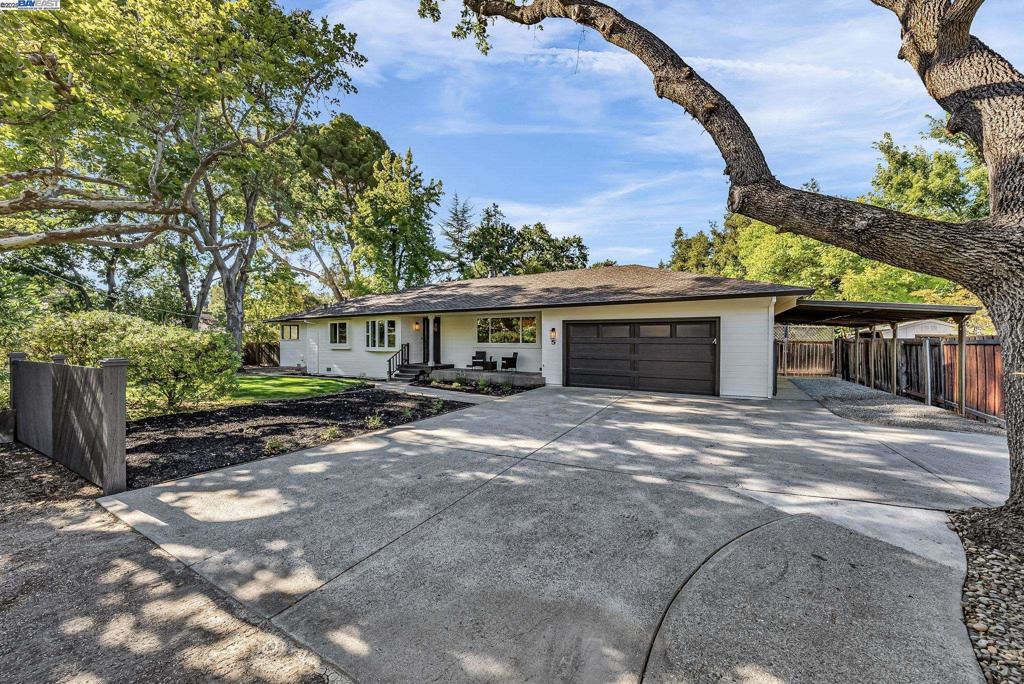 Welcome to 5 Ramona Rd, a beautifully updated single-story home in Danville’s highly desirable neighborhood near Diablo West/Sycamore. Ideally located near charming downtown Danville & award-winning Vista Grande Elementary. This 3 bed, 2 bath + a bonus office area, and an oversized laundry/storage room, offers approx 2,000 sqft of stylish living space on a flat 1/3+ acre lot. Thoughtfully renovated with recent upgrades including a newer roof, new AC/furnace, updated flooring, & a brand-new stove in the kitchen that overlooks the bright, open floor plan. Featuring a spacious deck that opens to an expansive large flat backyard—perfect for entertaining or simply relaxing in your private oasis. Endless possibilities to build an ADU, and/or a pool. Potential for a future addition of a bigger house or envision a potential sparkling pool, or pickleball court. ADU site plan information & available is disclosure package. Enjoy the benefit of No HOA with side yard access on both sides—ideal for extra vehicles, a boat, or an RV. Generous size 2 car deep garage w/above storage area, & extended garage workshop area plus an extra wide driveway for extra vehicles. Enjoy proximity to top-rated schools, parks, hiking, biking trails, local dining, boutique shopping, easy access to I-680 & Bart.