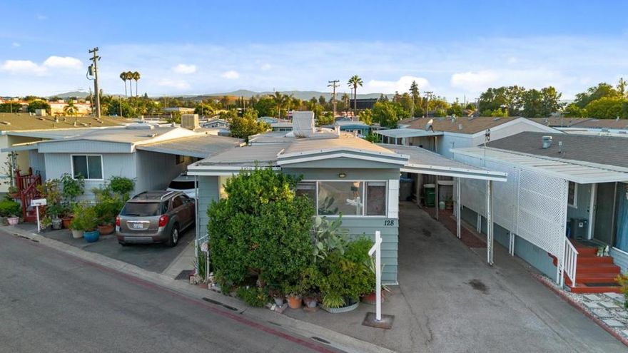 Welcome to this charming home in Peppertree Park. Low Space rent $569. No Property Tax. The home features 1 bedrooms and 1 bathroom PLUS 2 additional rooms that can be used as offices or bedrooms. Fruit trees in the back of home. Three car carport. Convenient locations to school and freeways.