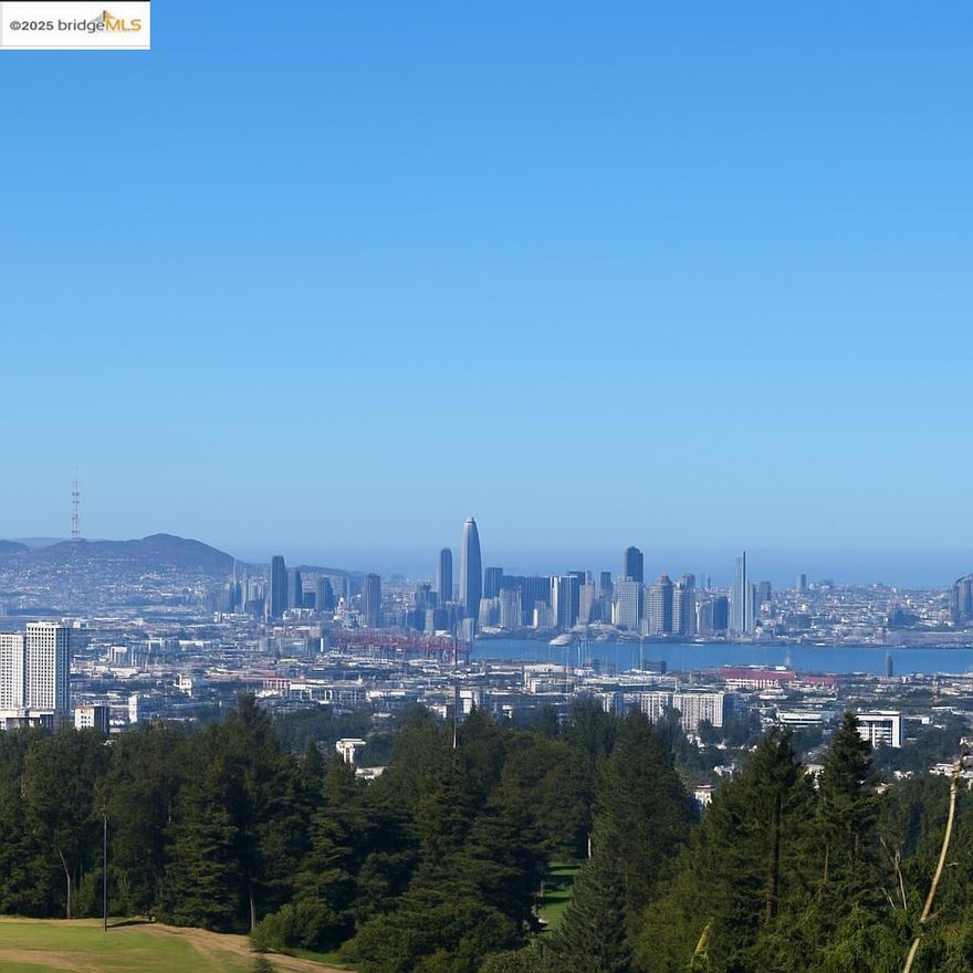Stupendous and rare vacant lot left over in the Upper Rockridge neighborhood. Great frontage and stupendous views. The drawings provided are conceptual only. Views:  Downtown