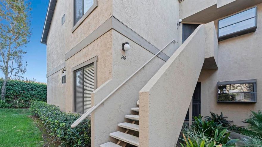 Entertaining offers btwn $529,900 - $549,900!! Situated in a serene community - this top level corner condo offers privacy and scenic hillside views.  Features include vaulted ceilings, fireplace, in unit laundry, A/C, updated flooring and new recessed lighting.  The kitchen offers modern appliances that were updated this year. Enjoy the private patio with stunning views and large glass sliders from both the primary bedroom and living room. Just a few steps away from your 1 car garage with ample storage and shelves. And an additional dedicated parking spot located near the unit. Enjoy the well maintained walking paths and community pool & spa. Located near parks, shopping, dining and major freeways. HOA covers water and trash.