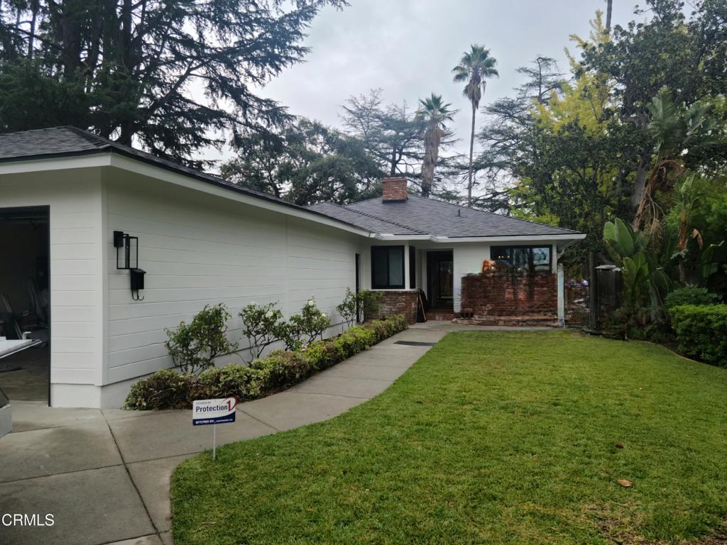 Welcome to this lovely Traditional style home located in Altadena's desirable Country Club neighborhood. Offering three bedrooms and two baths in a spacious floor plan. An entry way, an eat-in kitchen, formal dining room, generously sized living room with fireplace with views of a lush and green backyard. Enter the patio through the living room glass doors, the perfect place to entertain or just relax while enjoying the view of the mountains. The home has well-maintained hardwood floors. Gas stove and oven, refrigerator and dishwasher are included. Other features include central air, forced heating, attached 3-4 car garage, and laundry area in the kitchen. The lot is generously sized at 11,398 square feet. Close to the foothills and hiking trails.