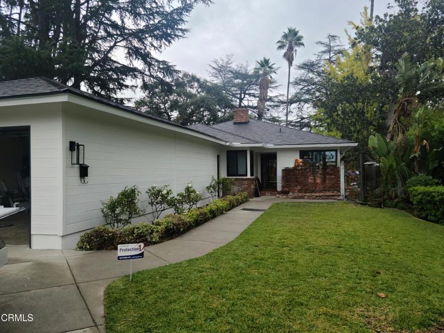 Welcome to this lovely Traditional style home located in Altadena's desirable Country Club neighborhood. Offering three bedrooms and two baths in a spacious floor plan. An entry way, an eat-in kitchen, formal dining room, generously sized living room with fireplace with views of a lush and green backyard. Enter the patio through the living room glass doors, the perfect place to entertain or just relax while enjoying the view of the mountains. The home has well-maintained hardwood floors. Gas stove and oven, refrigerator and dishwasher are included. Other features include central air, forced heating, attached 3-4 car garage, and laundry area in the kitchen. The lot is generously sized at 11,398 square feet. Close to the foothills and hiking trails.