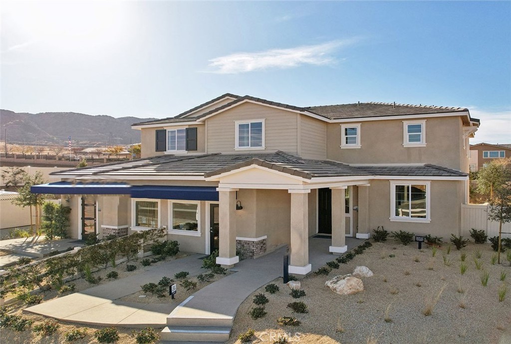 NEW CONSTRUCTION - SINGLE-FAMILY HOMES - Welcome to The Reserve at Quartz Hill, a stunning new-home community in Palmdale, featuring one and two-story homes ranging from 2,488 to 3,015 sq. ft. and with up to 5 bedrooms, 3 bathrooms. This 5 bedroom + Loft + 3 bath, 3,015 square foot home HAS IT ALL – welcoming covered porch and beautiful entry, a main level bedroom and full bath, large den, open floor plan, expansive Great Room, Kitchen and Dining Space designed for gathering and entertaining. The Gourmet Kitchen includes Quartz countertops, Stainless Steel appliances, beautiful kitchen island and large, walk-in pantry. Head upstairs to the large Loft great for lounging, studying or movie nights. There are three additional large Bedrooms and Bathroom with dual sinks and an expansive Primary Bedroom and Primary Bath with Large Walk-in Shower and extra-large Primary Walk-in Closet. The generous back yard space provides a blank canvas for the ultimate outdoor oasis and the large 3-car garage provides plenty of space and storage. Other amazing features include Smart Home Technology with home automation features at your fingertips.
