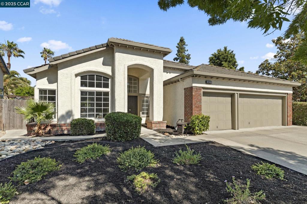 Discover this beautiful single-story gem located in the Lone Tree Estates community. This home offers comfort and style, with 4 bedrooms and 2 full baths. It’s well planned layout makes it great for everyday living and hosting get-togethers. Step inside to soaring ceilings and an abundance of natural light in the formal living and dining area. The updated kitchen, features white cabinetry, granite countertops, stainless steel appliances, and a convenient breakfast bar — all opening into the inviting family room. Here, a cozy fireplace and a wall of windows, and a sliding glass door lead to the backyard. Outside, enjoy your own pool, spacious patio, and generous side yard — perfect for relaxing, entertaining, or soaking up the sun. The primary suite, featuring direct access to the pool, a large walk-in closet, and an en-suite bathroom. 3 additional bedrooms offer flexibility for family, guests, or a dedicated home office, and share a well-appointed bathroom with dual vanities. Additional highlights include a 3-car garage, a large driveway, new carpet, fresh paint, and music studio. Ideally situated near K-12 schools, Highway 4, shopping, dining, parks, and just steps from the scenic Mokelumne Trail.