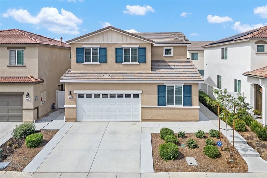 Paid-off Solar/downstairs bedroom/Energy-efficient home/White Cabinetry/Low HOA/. Welcome to this stunning home located in the highly desirable community of Tierra Del Sol- becoming more convenient for connecting Temecula, Winchester and Murrieta North (mins to Murrieta Costco and Cliton Keith Rd Access to freeways). Temecula School District. The property features modern upgrades, White Backsplash, PVC Flooring, Quartz countertop, Self-Close Cabinets, LG thinQ Refrigerator,  and Large Island, Separate pantry. Ceiling lights installed on all the downstairs and upstairs bedrooms. Everything that gives the home an update finish. The location conveniently close to top-rated schools,shopping,dining and award-winning wineries.Great opportunity for investment as well!