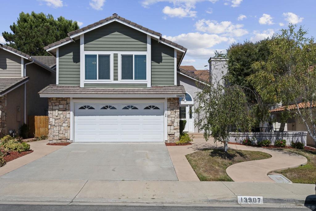 First Time on the Market! Welcome to this stunning two-story home featuring 4 bedrooms and 3 full baths, ideally located in the highly desirable community of Rancho Peñasquitos. Designed with a versatile split floor plan, this residence offers both comfort and functionality. The interior boasts engineered hardwood flooring, upgraded carpeting, and a spacious chef’s kitchen complete with a center island and stainless steel appliances. Upon entry, you’re greeted by a warm and inviting formal living and dining area, filled with natural light. The thoughtful layout includes a full bathroom on the first floor, providing convenience for guests or multi-generational living. Upstairs, you’ll find all four bedrooms, including a beautifully renovated primary suite with an oversized walk-in closet and a luxurious spa-like bathroom. The expansive backyard is perfect for entertaining or simply enjoying the cool San Diego evenings.
