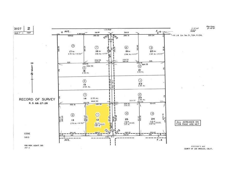 Presenting an exceptional opportunity to acquire a 3.01-acre (131,195 sq. ft.) parcel situated within the Fox Field Specific Plan area of Lancaster, CA. This property is designated for light industrial use, offering a versatile foundation for various industrial developments.

Key Features:

Zoning: Located within the Fox Field Specific Plan, permitting light industrial applications.

Lot Size: Approximately 3.01 acres (131,195 sq. ft.), providing ample space for development.

Topography: Mostly flat terrain, ideal for various industrial uses.

Accessibility: Situated approximately 900 feet south of West Avenue F, a paved road, and about 1.5 miles west of California State Highway 14, ensuring convenient access.

Utilities: Buyer to verify the proximity and availability of utilities with the appropriate agencies.