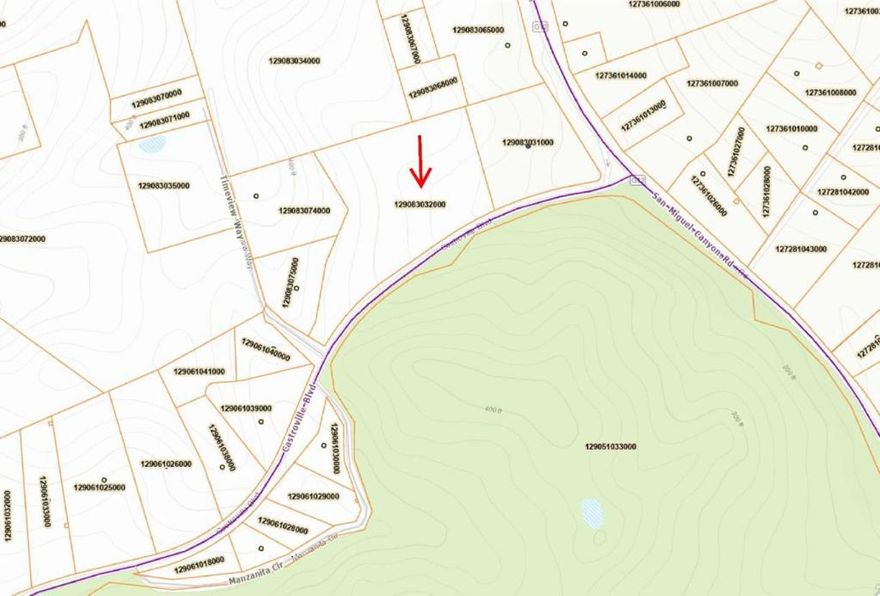 Over 8 acres to build your dream home or ?   It's country, yet close to Prunedale shopping centers and convenient to Hwy 101.  This gorgeous piece of property has been held for over 45 years by the same owner.  Access/Driveway is first right off of Timeview.