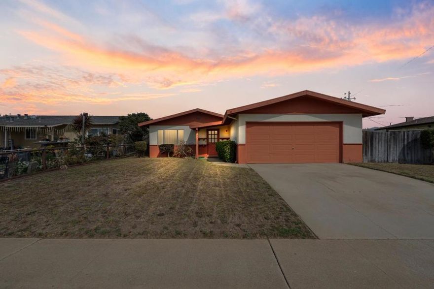 Great first time buyer home that features clean and neutral tiled flooring throughout the kitchen, living room, dining area, hallway and bathroom floors, neutral color carpeting in the bedrooms and clean and upgraded bathrooms as well. This home also features raised panel doors as well as a large lot for a possible ADU and Jr. ADU and endless possibilities. Very close to shopping, hospital and easy access to Hwy 101.