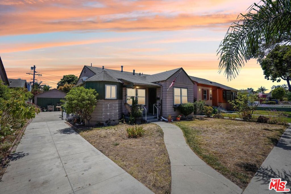 Charming 2-bedroom, 1-bathroom home in the heart of Inglewood with endless potential. Sitting on a spacious lot, this property features a huge backyard perfect for entertaining, gardening, or future ADU development. The detached garage and long driveway provide ample parking and storage options. Located just minutes from SoFi Stadium, the Kia Forum, Hollywood Park Casino, and the Intuit Dome. Convenient access to LAX, 405 & 105 freeways, and nearby shopping and dining. This home needs work but offers an amazing opportunity for investors or buyers ready to bring their vision to life.