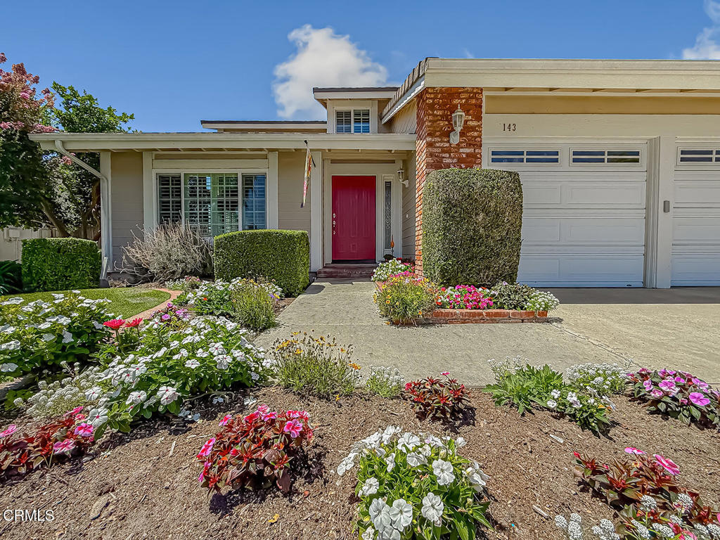 Welcome to your dream home! This spectacular 4-bedroom, 3-bathroom home boasts 2,269 square feet of luxurious living space, nestled on an impressive 7,405 square foot lot complete with a 3-car garage and NO HOA fees! The perfect blend of elegance and functionality, this property is meticulously maintained and upgraded to the highest standards .Grand vaulted ceiling in the living room, flows into dining room space, adorned with exquisite Acacia wood flooring and plush upgraded carpeting. This chef's kitchen features custom soft-close cabinets, stunning granite countertops paired with a stylish farmhouse sink, Built in 42' Jenn Aire Refrigerator & freezer ,Jade convection double oven, a Profile microwave, and a Wolf Range complete with a 12-inch griddle, a commercial Ventahood and a convenient pot filler for seamless cooking. LED recessed lighting enhances the kitchen's luxury appeal while providing ample illumination. The kitchen opens to the family room, with gas fireplace and a custom built-in bar with stools, built-in wine cooler and surround sound .The primary suite features soaring high ceilings, custom built-ins, including drawers and a wardrobe, ceiling fan and plantation shutters. Spacious dual closets, each adorned with beveled mirror doors allow for plenty of storage. Indulge in the opulent primary bathroom, which boasts custom cabinetry, granite counters, Kohler dual sinks, high end faucets and shelving. The shower features dual heads plus a seat. while porcelain tiles elevate the space to spa-like elegance. Each additional bedroom features mirrored closet doors, ceiling fans, and Plantation shutters. One of the bedrooms is perfectly equipped with a custom built-in office desk. Fully fenced backyard with a built-in spa and barbecue area, surrounded by beautifully landscaped gardens, lush grass, and flourishing fruit trees and flowering bushes, including stunning rose bushes. Built-in storage in the garage, a water softener, a laundry room conveniently located off the garage, and a simple alarm system.. This home features a durable concrete roof, energy-efficient windows, updated gutters, and an HVAC system with air conditioning .Conveniently located close to beautiful parks,, schools and shopping.