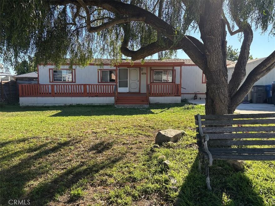 1984 built manufactured home on owned land.  No space rent, no HOA fee.  Three bedrooms and two bathrooms.  New furnace and hot water heater were both installed in 2025.  Does NOT have a permanent foundation (no 433A).   A permanent foundation could be installed by Story Builders out of Nipomo for about $5,200.  Story Builders 805 714-7694.