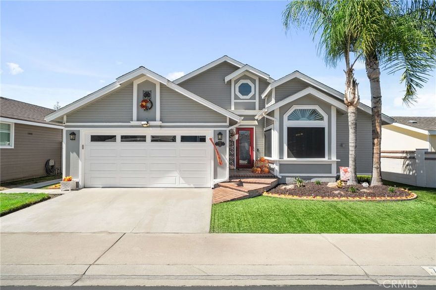 This charming, well-maintained, move-in ready home offers wonderful curb appeal with lush artificial turf and a beautiful brick walkway leading to the front door. Inside, a bright entry welcomes you into the formal living room and dining area. The spacious kitchen is a highlight, featuring an island, abundant cabinetry, plantation shutters, a cozy breakfast nook with a built-in bench, and a bay window overlooking the backyard.
Additional features include an indoor laundry room with cabinetry, a sun-filled primary bedroom with an adjoining retreat space, and a primary bathroom with dual sinks, a large soaking tub, and a walk-in shower. There is also a secondary bedroom, a separate home office (which could serve as an additional bedroom), and another full bathroom.
Step outside to a beautifully manicured backyard, complete with a covered patio, artificial turf, and a tranquil water fountain feature.
This meticulously cared-for gated community offers outstanding amenities, including a clubhouse, pool, spa, tennis court, grounds maintenance and much more! Both the home and the neighborhood reflect pride of ownership and attention to detail.