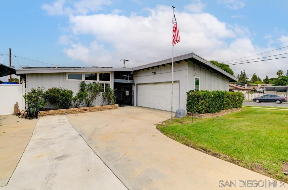 I am excited to present a charming 3-bedroom, 2-bathroom home situated on a spacious 8,800 sqft corner lot in the heart of El Cajon. This is the first time the property has been on the market since 2001. This home features a new roof 5 years ago along with 30 SOLAR PANELS that are paid off, an enclosed breezeway connecting the house and garage, Dual-pane windows and three sliding glass doors throughout, RV parking in the driveway with a convenient clean-out, A backyard designed for relaxation and entertainment, complete with a gazebo, pool and slide. No showings until open house Saturday 6/21