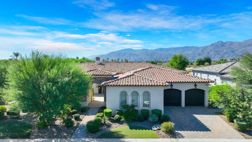 Turnkey Furnished Fabulous View south facing,theatre room, oversized pool and spa   Tennis, Racketball ,, Pool Fitness center , next to Golf at PGA  , 3 car tandem garage , model  6  with a stand alone casita  ,great restaurants , costco and Ralphs,Old town Laquinta ,backs up to Norman course PGA ,small gated  friendly community