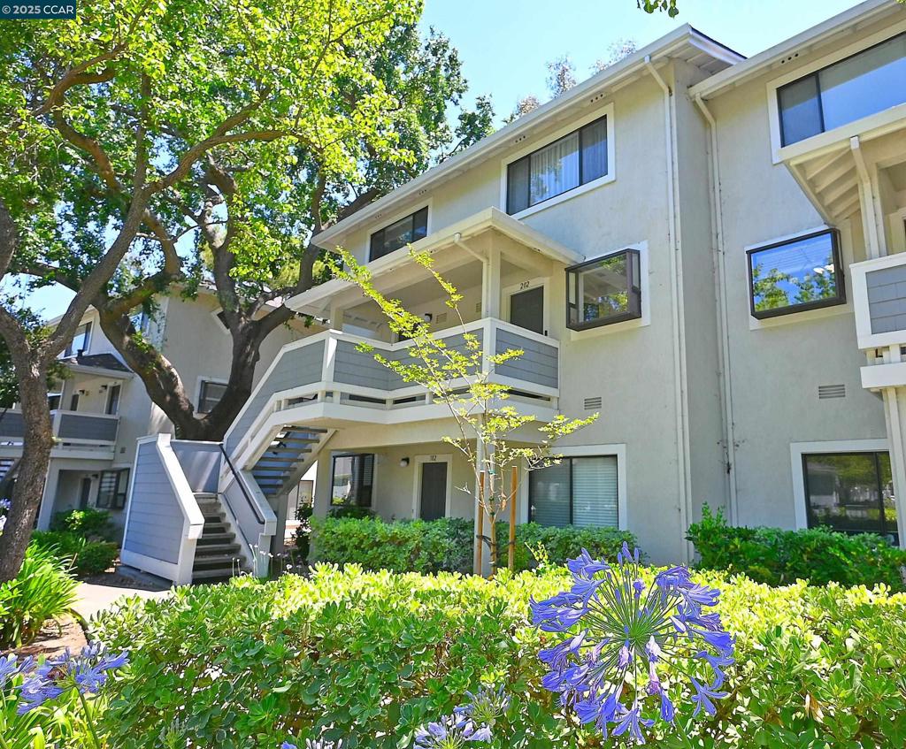Welcome to one of Walnut Creek’s premiere condo communities—Ashford Court! This beautifully updated and meticulously maintained unit offers a fantastic floor plan with soaring ceilings and abundant natural light. Enjoy luxury hardwood flooring in the main living areas, plush carpeting in the bedrooms, and tastefully updated bathrooms. The spacious primary suite features a private balcony, perfect for morning coffee, while a second balcony off the family room is ideal for relaxing or barbecuing. Additional highlights include secure gated complex access in the evening hours, community pool, and a detached garage space. Perfectly situated within the highly rated Walnut Creek/Acalanes School Districts, this home is adjacent to Walden Park and Iron Horse Trail, with convenient access to freeways, BART, Bay Club, and vibrant Downtown Walnut Creek.