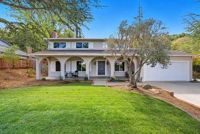 Welcome to this spacious and stylish Belwood home, offering 6 bedrooms and 3 beautifully remodeled bathrooms. The flexible floorplan is designed for today's lifestyle, with a remodeled kitchen at the heart of the home. Boasting modern finishes, it opens seamlessly to the family room, dining room, living room and the private, beautifully landscaped backyard - perfect for entertaining. Gorgeous hardwood floors flow through most of the home, adding warmth and character throughout. The main level also features a full bath and bedroom, ideal for guests, multigenerational living, or a home office. Upstairs, the primary suite offers an ensuite bath and two closets, complemented by four additional bedrooms and another full bath. Recent updates include fresh landscaping, a new upstairs AC system and downstairs furnace for year-round comfort. An attached two-car garage adds convenience and storage. Just moments from Belgatos Park and the Santa Rosa Trail, residents can easily enjoy hiking, biking, and the surrounding foothills. With top-rated schools and a welcoming community, this home blends modern upgrades, natural beauty, and neighborhood charm.