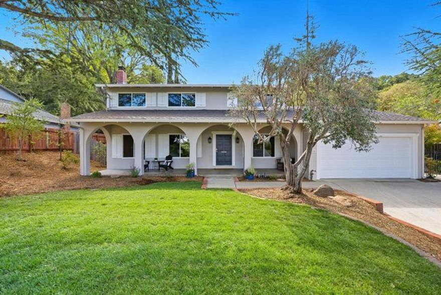 Welcome to this spacious and stylish Belwood home, offering 6 bedrooms and 3 beautifully remodeled bathrooms. The flexible floorplan is designed for today's lifestyle, with a remodeled kitchen at the heart of the home. Boasting modern finishes, it opens seamlessly to the family room, dining room, living room and the private, beautifully landscaped backyard - perfect for entertaining. Gorgeous hardwood floors flow through most of the home, adding warmth and character throughout. The main level also features a full bath and bedroom, ideal for guests, multigenerational living, or a home office. Upstairs, the primary suite offers an ensuite bath and two closets, complemented by four additional bedrooms and another full bath. Recent updates include fresh landscaping, a new upstairs AC system and downstairs furnace for year-round comfort. An attached two-car garage adds convenience and storage. Just moments from Belgatos Park and the Santa Rosa Trail, residents can easily enjoy hiking, biking, and the surrounding foothills. With top-rated schools and a welcoming community, this home blends modern upgrades, natural beauty, and neighborhood charm.