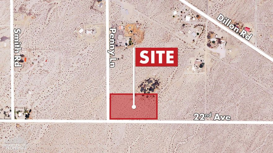 Spectacular mountain views. Ideal for a ranch home with horses and farm animals. Easy access to Dillon Road. Just south of Joshua Tree National Park. In a growing area, Sky Valley. Known for its therapeutic mineral water.