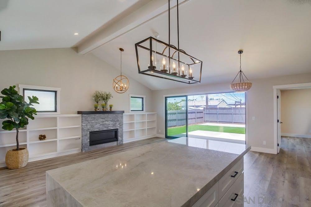 This fantastic 2-on-1 property sits in the highly desirable Seaside Point area of Imperial Beach, offering quiet, wide streets just a few minutes from the beach and estuary. This project was a massive renovation and expansion and was driven by a higher quality of lifestyle in mind. The goal was to build a beautiful main home that feels and functions like a modern single family home and an ADU that also functions like a private, self-contained home. Essentially a brand new property, the previous structure was stripped to the studs, greatly expanded and brought to current seismic and structural code using the best local contractors and a talented local architect. All new features include: entire HVAC system; all plumbing below and above ground; entire electrical system; all drywall and fixtures; all new finishes inside and out; 12’ vaulted ceilings in main home; an 11.5’ stacking door that opens onto a 191sqft raised concrete patio; and a new front porch with porcelain pavers. The kitchen boasts Taj Mahal natural quartzite waterfall counters on a large 4'x7' kitchen island. Both units have 9-inch LVP flooring throughout and space-saving pocket-doors. The entire 6300sqft lot was re-graded and entirely prepped for landscape including premium Desert Rye turf, drip irrigation systems and low-voltage wiring. Come see this one-of-a-kind property and you will not be disappointed! Shared wall between ADU and main home has increased insulation and air gap. Pre-wired elevated outlets with electric and cable at TV locations. Hard-wired ethernet ports in both units for increased security. Front house is AC ready, see behind fireplace at east corner. ADU has split-AC. Stacked laundry in main home and ADU. ADU can be re-integrated so the property functions as one single family home - ask agent. Prepped for solar (conduit running already from roof to box). Prepped for Irrigation - conduits and water lines are there. Low voltage lines run around the property for landscaping lighting. All appliances have a 4-year manufacturer warranty.