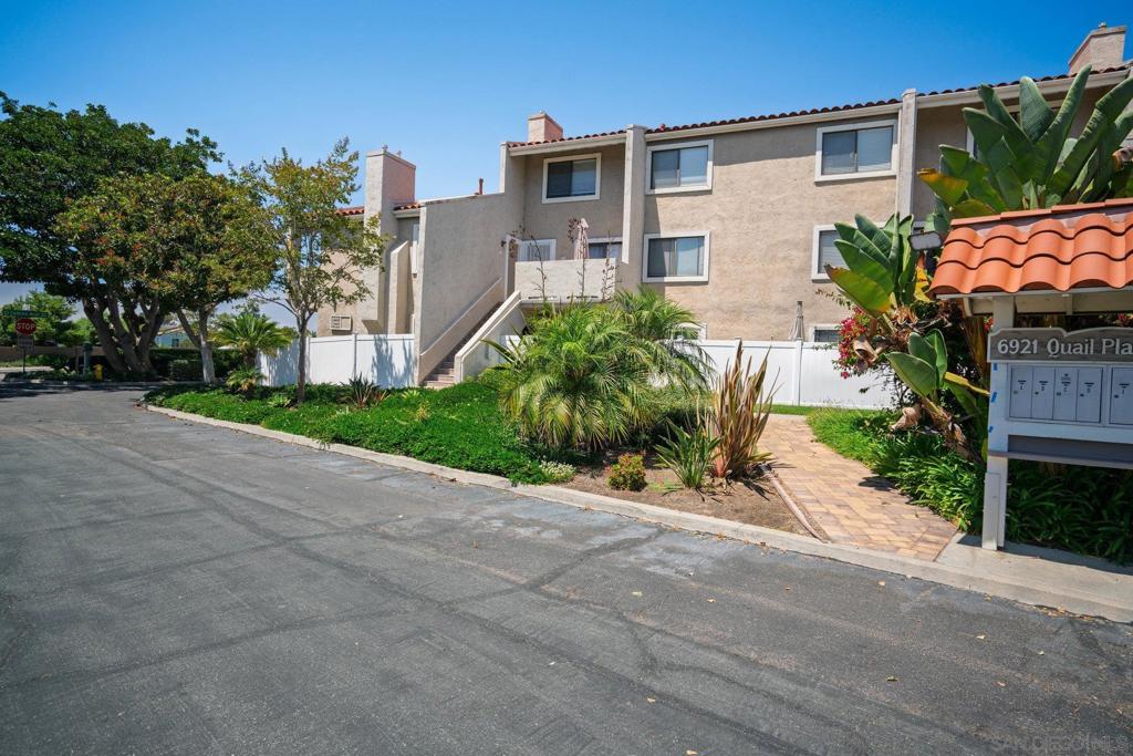 Welcome to 6919 Quail, Unit B, an upgraded condo in the heart of La Costa. The kitchen has been beautifully updated with new cabinets, countertops and SS appliances. The living area and bedroom feature new flooring, fresh paint, and dual-pane windows. A sliding door leads out to one of two connecting patios. Both the bedroom and living area have new soundproofing and ceiling fans. Additional higlights include: one assigned single car garage plus plenty of guest parking; and close-by pool and community laundry . With a central La Costa location near shopping, dining, golf, and just minutes from the beach, this is a move-in ready home at a very affordable price! And it makes a perfect investment property! Don't miss it!
