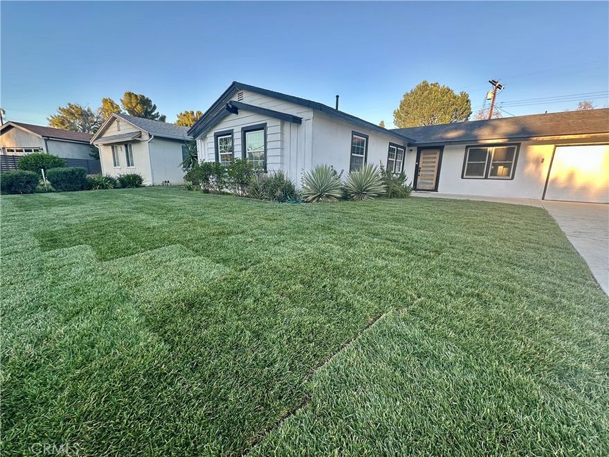 Come see this beautiful remodeled home in the desired area of West Hills! 3 beds and 2 baths, just under 1,400 sqft of living space on a nearly 8,000 sqft private lot. Perfect open layout filled with natural light. The Chef's kitchen with a center island showcases luxury living with the finest finishes and opens to the family room. The private backyard with a large grassy area is perfect for entertaining, while the sparkling large pool and lush landscape make it feel like a resort. New grass and sprinklers back and forth. Two attached car garage , epoxy floors and AC unit. Garage can be easily converted to an ADU with a separate entrance and his own backyard for additional income. Garage currently converted to a big entertainment room. Can be converted back to a garage easily if needed. Located on a quiet and beautiful street. This one won't last!