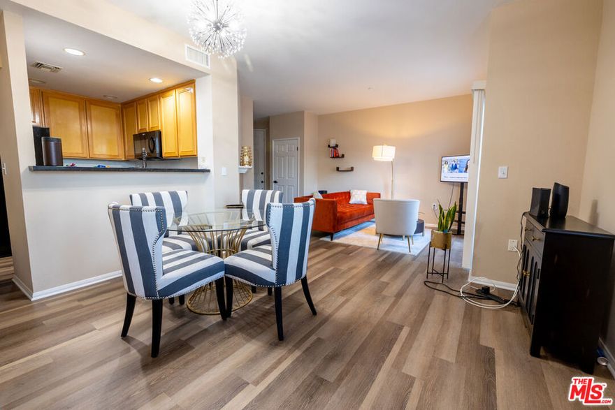 OFFERS DUE MONDAY OCT 13th by 5PM.    Opportunity knocks!!! Do not miss your call this gem, home!!! Welcome to 4600 Don Lorenzo, Unit #4, a one of a kind townhome in the highly sought-after Terra Nova complex in Baldwin Hills! This stylish 2-bedroom, 3-bathroom residence perfectly balances comfort, elegance, and functionality. The home features spacious living areas (1,151 SqFt of living space), abundant closet space, and a layout ideal for both everyday living. An open-concept design highlights rich hardwood floors and tasteful finishes throughout. The bright living room has an abundance of natural lighting which extends to a charming balcony which faces Northeast (L.A Skyline), while the adjacent dining area flows seamlessly into a sleek, modern kitchen equipped with ample cabinetry and generous counter space making cooking and hosting effortless. Upstairs, the expansive primary suite offers a private retreat with a large walk-in closet and a beautifully designed en-suite bath featuring contemporary fixtures and a glass-enclosed walk-in shower. A spacious second bedroom and additional full bath ensure comfort and privacy for guests or family. Take comfort in parking your vehicles in your own, personal parking garage on the bottom level of your unit. This particular unit is located in the front of the complex, part of only 4 units detached from the remaining units in the complex giving it a more private feel. This property is located within close proximity to Baldwin Hills and Kenneth Hahn State Park (Great for hiking). It is also equidistant to numerous vital neighborhoods, tech companies and nightlife such as Culver City, Downtown Los Angeles, Google, Amazon and Sony Studios to name a few.
