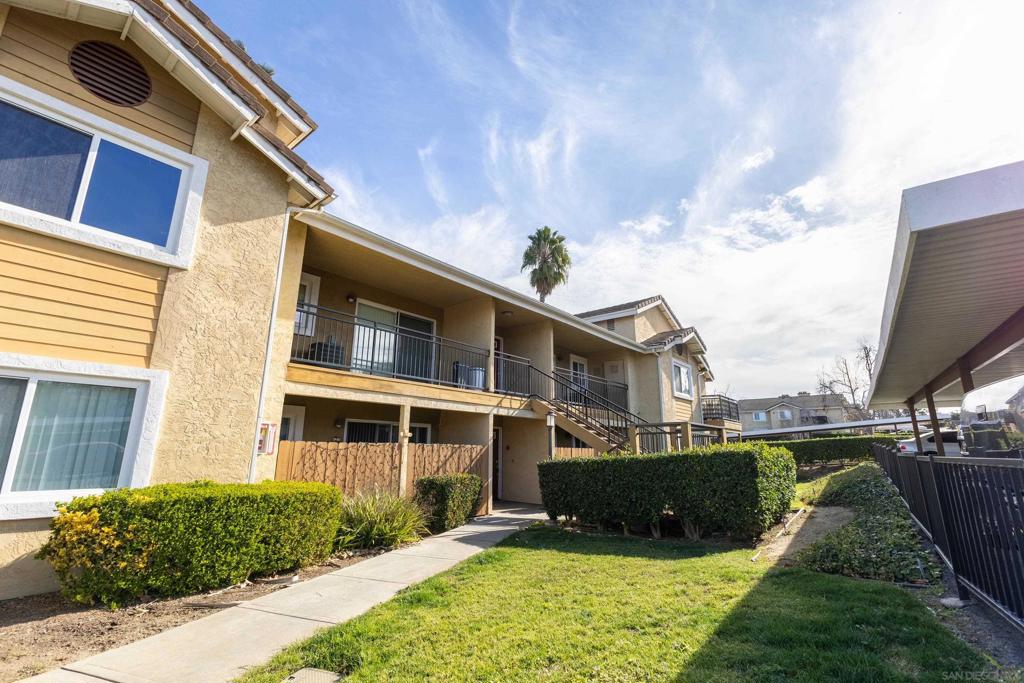 Don’t miss this move-in ready 2 bed, 2 bath condo in Escondido—ideal for first-time buyers and VA buyers alike! This VA-approved unit offers central air, in-unit washer and dryer, and an open layout with great natural light. Both bedrooms are generously sized, and the primary suite includes a private bath and ample closet space. Enjoy a functional kitchen, private balcony/patio, and a well-maintained community with low HOA dues. Convenient location near shopping, dining, and easy freeway access. Priced to sell!