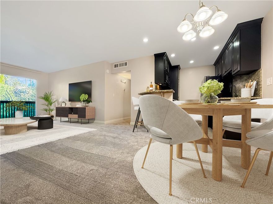 Prime location in Alamitos Heights enjoying lushly landscaped greenbelt and resort-style pool views within the serene gated community of Stoneybrook Villas. Just remodeled, this move-in ready second story one bedroom/one bathroom home boasts granite countertops and tile flooring in the kitchen and bathroom, freshly refinished cabinetry, a breakfast bar, brand new stove/oven, new carpet and fresh paint throughout and more! The generous open dining and living space attracts filtered light and fresh coastal breezes through a large sliding glass door, revealing a peaceful private balcony scene with the greenbelt and pool. A spacious bedroom with walk-in closet contains an additional sliding glass door to the balcony. Other notable features include central heating and A/C, and a dedicated secure garage parking space with storage locker. Step out your door to a bevy of community amenities including: walking paths through mature trees, koi ponds and lush landscaping, a clubhouse with conference rooms and large fitness center with saunas, tennis and basketball courts, resort-style pools and spas, and many outdoor grills/BBQ areas. 



The Alamitos Heights neighborhood is optimally located with short commutes to areas in Orange and Los Angeles counties. A short walk or bike ride will take you to the beach, countless restaurants, Belmont Shore and Naples, Marine Stadium, CSULB and many community parks/golf courses. Community events are abundant between the weekly farmer’s market at Marine Vista Park, local art, music and food festivals, free classes/workshops and many other ways to stay active. Don’t miss this opportunity to own a home in a newly remodeled, move-in ready and amenity-filled quiet enclave near the beach. 



Note: This unit is offered unfurnished.