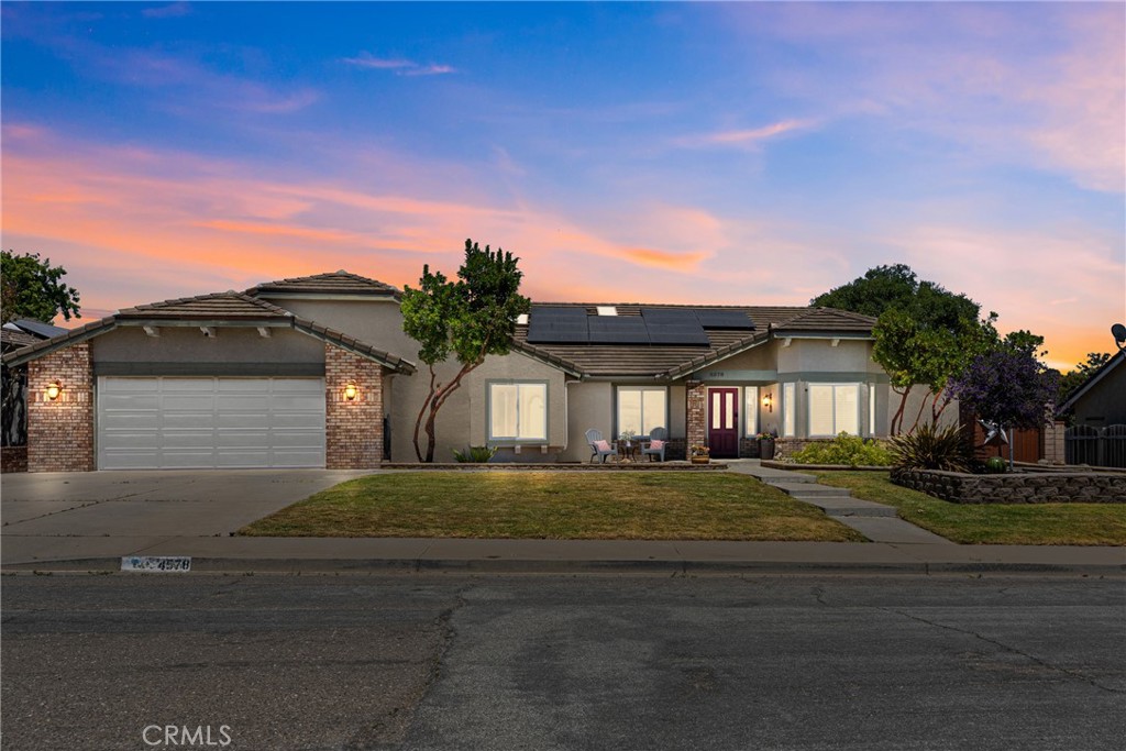Welcome to 4578 Monaco Court, a truly custom-built home offering 4 bedrooms and 2 bathrooms across 2,544 sqft of meticulously designed living space. This exceptional residence is perfectly situated on a generous 10,018 sqft lot at the end of a quiet cul-de-sac, providing both privacy and peace.
Step inside to discover elegant tile flooring throughout, including brand-new tile installed in all bedrooms, complementing the home's unique character. The primary bedroom has been thoughtfully renovated, creating a serene and luxurious retreat. Enjoy the versatility of two distinct living spaces, ideal for both relaxation and entertaining, centered around a cozy wood-burning fireplace.
Embrace modern efficiency with a fully paid-off solar system, ensuring significantly lower utility bills. The exterior boasts a beautifully landscaped front yard, enhancing its already impressive curb appeal. Step out back to unwind in your private hot tub, perfect for evening relaxation. A convenient two-car garage offers ample parking and storage for this one-of-a-kind property. This move-in ready custom home is waiting for you!