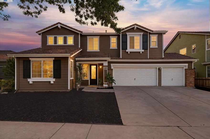 Rare former model home on peaceful street with not one, but TWO master bedrooms and an oversized family room!! Two brand new central a/c units, EV electrical outlet in garage and low maintenance landscaping! Fresh paint and carpet throughout! An abundance of space to entertain both inside and out. No rear neighbor and easy access to schools and parks. Don't miss out!!