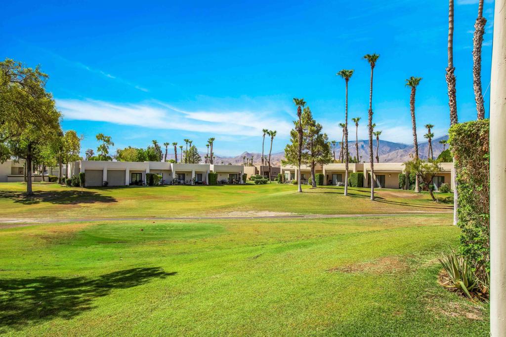 Nice Southern Fairway View, End Unit - 3BR 2BA Beautiful Very private. Sold Unfurnished.. Nice Tile Flooring, New carpet in bedrooms, Freshly painted,, Updated Bathrooms and Kitchen.. New Stackable washer/dryer, Detached Garage.. Brand New HVAC system & heating system. Strong rental history . Land lease extended to 2069 so financing is available. HOA dues includes cable TV & WIFI Internet, Country Club membership, Fitness Center and more. Desert Princess Palm Springs Resort is a full-service, gated community with,, 35 pools and spas, 27 holes of PGA Championship golf, full clubhouse with bar, dining, pro shop and locker rooms. PGA professional golf instruction, full-service tennis and fitness center, full-service spa, pickle ball, walking trails and more. The Double Tree by Hilton resort is also on site. Just 10 minutes from Downtown Palm Springs and 20 minutes to Palm Desert El Paseo shopping. Stater Brothers grocery, Fed Ex Office, Post Office, Wal-Mart, Target, Trader Joe's and all major services are within 5-10 minutes. One of the most highly sought-after resort locations in the Coachella Valley. Listing agent is also the property manager for rental.