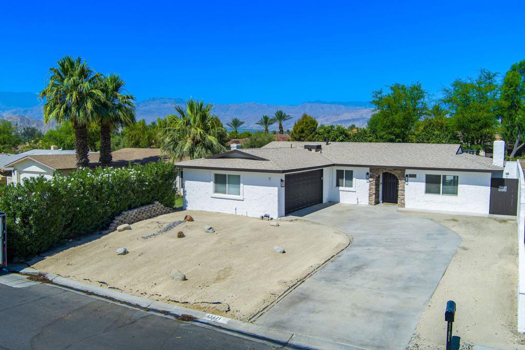 Welcome to your beautifully updated home in the sought after Palm Desert Country Club community where golf, dining, and live entertainment are all part of the lifestyle. This 3-bedroom, 2.5-bath residence offers approximately 1,400 sq ft of fully remodeled living space, thoughtfully designed to blend comfort, style, and energy efficiency. Enjoy peace of mind with a newer A/C system and upgraded ductwork for improved airflow throughout. Inside, you'll find modern finishes, a welcoming layout, and breathtaking southern mountain views from your private outdoor space. Palm Desert Country Club is a vibrant, active community known for its tree lined fairways, double wide greens, and stunning desert scenery. The 18-hole, par-72 public course is regarded as one of the best in the area. After a round of golf, relax at the Palm Desert Country Club Bar & Grill, where you can enjoy pub-style dining and live music every Friday evening on the fire lit veranda starting in November. With no HOA fees and a prime location near the Indian Wells Tennis Garden, Nobu, premier golf courses, shopping, and dining, this move in ready home is perfect as a winter retreat or your year round desert oasis.