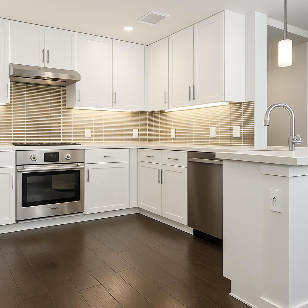 Welcome to 657 Walnut St,# 404, a beautiful 2-bedroom, 2-bath condominium located next to downtown San Carlos. Situated in a highly sought-after community, this contemporary residence features a spacious kitchen with stainless-steel appliances, two full bathrooms with shower-over-tubs, a private patio, and in-unit Bosch washer and dryer. The primary suite offers a modern, spa-inspired bathroom and a generous walk-in closet. Additional highlights include two side-by-side parking spaces in a secured garage and one of the largest private storage spaces in the community. Residents also enjoy access to a dedicated bicycle storage room with maintenance and repair facilities. Just one block from San Carlos' vibrant dining and shopping district and a short distance to the Caltrain station. This prime location offers seamless access to San Francisco, SFO, and Silicon Valley. Its outstanding amenities, central location, and thoughtful design make unit 404 a remarkable place to call home.