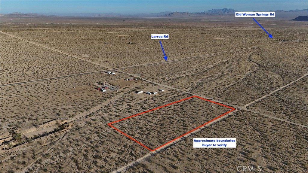 HAULED WATER ACCESS Here’s your chance to own 5 acres of prime desert land just across the highway from the legendary King of the Hammers race grounds. Located in Landers, right next to Johnson Valley, this corner lot is in a great spot with power access running along both the north and eastern boundaries. While you can eventually drill a well, you’ve got access to Bighorn Desert View Water Company’s bulk water stations! Haul your own water in until you’re ready to drill. Just one street off paved Larrea Road, you’ll have quick access to Old Woman Springs Road for an easy drive into Lucerne Valley, Yucca Valley, Joshua Tree, 29 Palms, or even the 10 Freeway into Palm Springs. Whether you're looking for a weekend getaway, a basecamp, or a long-term investment, this spot has a lot to offer. Drive by and check it out!
This property does not have an address assigned. "747 Joshua Tree Rd" is for listing purposes only.
APN# 0454-191-04-0000
Coordinates:34.353789 / -116.557548