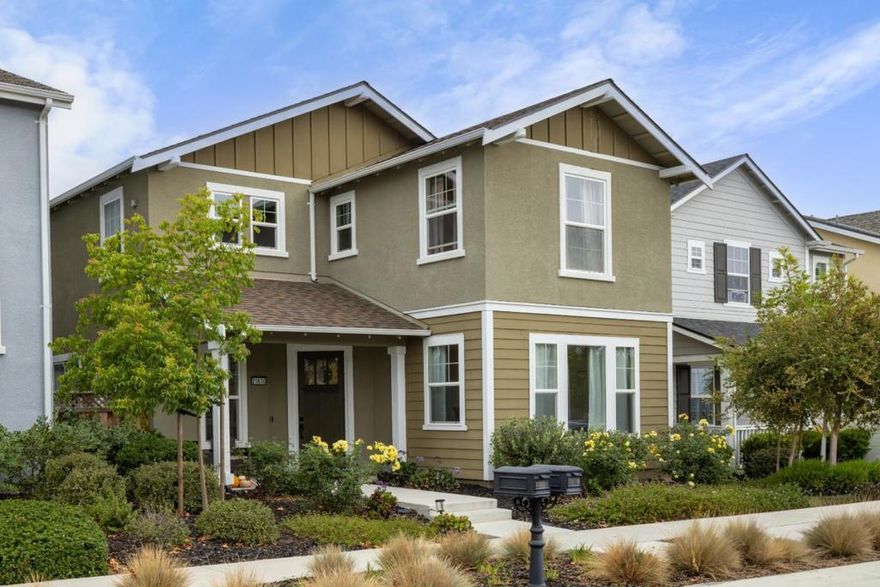 Discover this immaculate Monarch Collection Geneva Model, located in the sought-after Phase III development of East Garrison, just steps from the park. Built in 2019 and meticulously maintained, this home showcases an inviting open design, highlighted by stainless steel appliances, granite countertops, and a central island perfect for entertaining or unleashing your inner chef. With a newly imagined courtyard for you to relax.  With tall ceilings and abundant windows, the home is filled with natural light throughout. The thoughtfully designed floor plan includes a full bedroom and bathroom on the main level, ideal for guests or multigenerational living. Upstairs, you'll find a spacious loft area, laundry room, and two additional bedrooms with two bathrooms, including a primary suite. The other bedroom offers views of the Salinas Valley.  Don't miss the chance to make this beautifully kept East Garrison home your own.