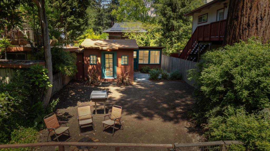 Imagine a quick, cool dip in your own private swimming hole on the San Lorenzo River on a hot summer day. This charming home in Felton has just that, surrounded by natural beauty and convenient shopping and dining options. The two versatile bedrooms with ample built-in closet space can be transformed into a welcoming space for guests or a productive home office. The kitchen is bright and spacious, perfect for adding a quaint breakfast nook. Additional built-in closets enhance storage options, making organization effortless. Residents can enjoy ultimate privacy with the perk of easy access to the picturesque trails and scenic vistas of Henry Cowell Redwoods State Park. Situated centrally, the home provides convenient routes for commutingtake Graham Hill Road to Highway 17 for Silicon Valley, Mt Hermon Road into Scotts Valley for shopping and dining, and Highway 9 into Santa Cruz for beach outings and more entertainment options. Whether a quick dip in your private swimming hole on a hot day or a leisurely hike among the redwoods, this home brings together the best of nature and neighborhood comforts.