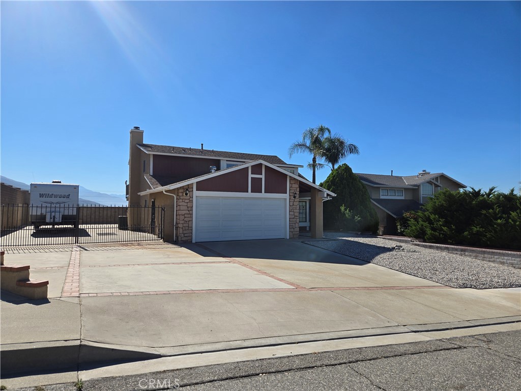 Welcome to this charming two-story home with 1,560 square feet, overlooking Devil Canyon in San Bernardino. This residence features three Bedrooms and two Bathrooms upstairs, along with a convenient half bathroom downstairs. The spacious living room and dining area flow into an upgraded kitchen, which includes a new White Quartz countertop and a New Frigidaire Gas Stove. Bathrooms have been upgraded with Fixtures and Counter tops.
If you work from home, you’ll appreciate the loft area with wooden cabinetry for extra storage. Enjoy breathtaking mountain views from the large patio deck off the master bedroom. The yard has been hardscaped for easy maintenance, so there is no need for a gardener. Additionally, there is ample space for RV parking or a boat beside the attached two-car garage. Inside Laundry Room from garage for your convenience.
This lovely home is situated on a quiet cul-de-sac street, offering a peaceful setting for you and your family.