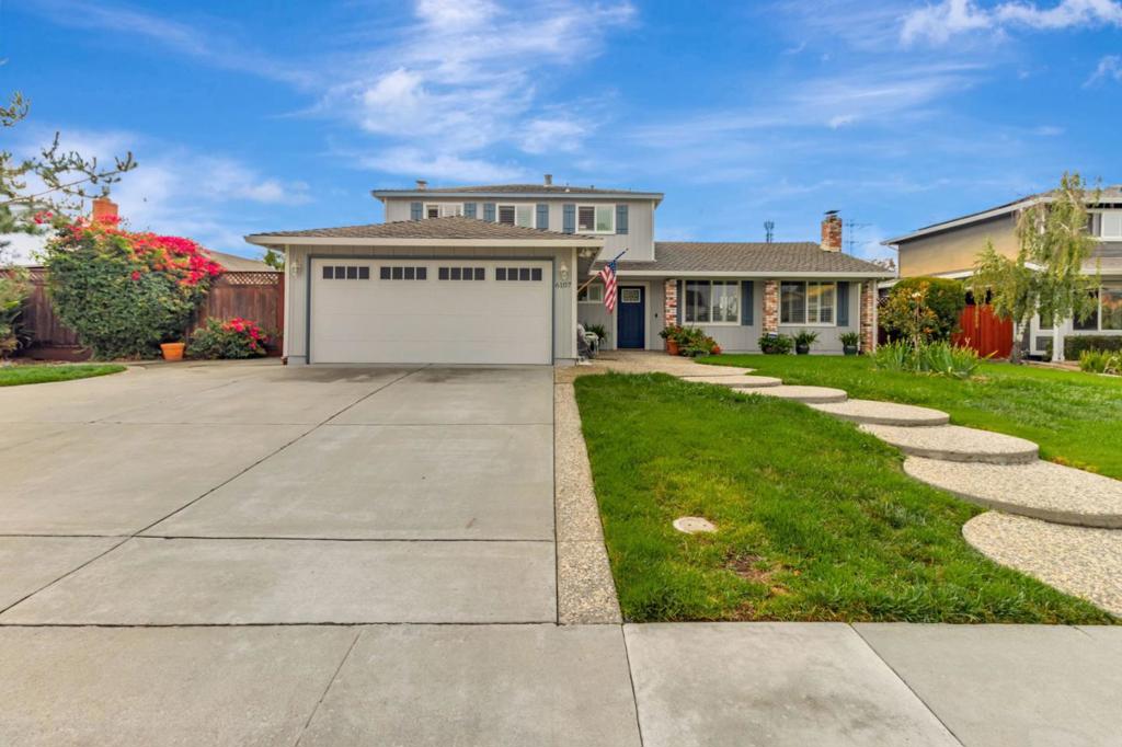 Welcome Home to Almaden Valley Living! This is your chance to own a beautiful home in one of San Jose's most sought-after neighborhoods, perfectly situated next to a community park with walking and jogging trails, playgrounds, fitness stations, and a dog park. Families will love the unbeatable convenience of being within walking distance to both Los Alamitos Elementary and Castillero Middle School. Step inside and be greeted by an inviting floor plan featuring 3 bedrooms and 2 bathrooms upstairs, plus a versatile bedroom and half bath on the main levelperfect for guests or a home office. Gorgeous hardwood floors flow throughout the living and dining rooms, staircase, hallway, and all upstairs bedrooms, creating timeless elegance. Soaring vaulted ceilings, dual-pane windows with plantation shutters, and fireplaces in both the living and family rooms add warmth and character to every gathering. Outside, enjoy a spacious backyard with modern Gazebo & Outdoor Kitchen with generous side yard. The location is unbeatable, with shopping, dining, and entertainment just minutes away. Nearby Quicksilver Park offers breathtaking trails to Los Gatos, while tranquil Almaden Lake Park, features bocce courts, picnic areas, playgrounds, swimming, and miles of walking and jogging paths.