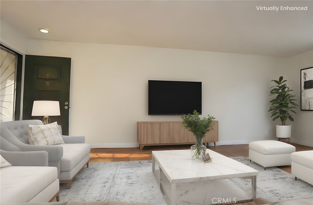 This updated 2-bedroom, 2-bathroom condo is located in the Casa Del Amo community in Fullerton. The home features fresh interior paint, laminate flooring in the living room, hallway, and bedrooms, and tile flooring in the kitchen and bathrooms. The functional layout includes a primary suite and central heating and air conditioning.
Enjoy a private back patio, two assigned carport spaces, and access to the community pool. The monthly HOA dues cover water, trash, and gas utilities.
Conveniently located near Cal State Fullerton and within the Fullerton Joint Union High School District.