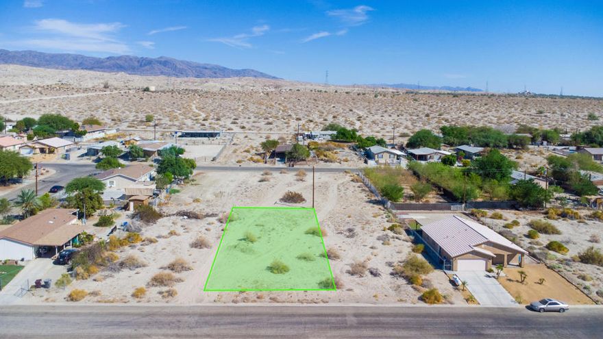 Located in North Shore, this oversized lot offers stunning views of the Salton Sea Lake and the Santa Rosa Mountains. An electrical power post is just behind the vacant lot, this lot has the 4 corners marked done by sourveyer and other utilities near by. This lot is the perfect choice for anyone looking to live in North Shore, you can build your dream home or put a manufacture home. This area is fast-growing.  This is the perfect opportunity for you to own. Act soon, this fast-growing community is growing, and these opportunities will not last!!!