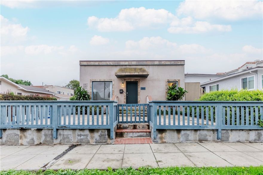 Four-unit property in the desirable Vista Del Oro neighborhood of San Pedro, featuring two separate buildings on an alley-access lot. The front building consists of three 1-bedroom / 1-bath units, each approximately 653 square feet. One front unit is vacant and move-in ready, offering fresh interior paint, a well-sized living area, functional kitchen, and a courtyard and patio, making it ideal for owner-occupancy or immediate leasing. The remaining two 1-bedroom units are currently occupied with rents of $1,390/month and $1,445/month. The rear building includes a two-car garage and a spacious 3-bedroom / 2.5-bath unit, currently leased for $3,465/month. Tenants pay all utilities, and all units are separately metered for gas and electricity, supporting efficient operations. Located in the sought-after Vista Del Oro area of San Pedro, the property offers convenient access to Averill Park, nearby coastal amenities, and neighborhood conveniences. With a strong unit mix, in-place income, and a vacant unit ready for immediate occupancy, this fourplex presents a compelling opportunity for investors or owner-occupants seeking long-term value in a prime South Bay location.