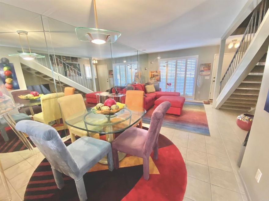 Discover desert living at its best in this beautifully maintained 3-bedroom, 2-bathroom condo located in the desirable Rancho Mirage Resort. This home offers both comfort and convenience in a serene, resort-style setting. The first floor features an inviting living area, full bathroom, and a versatile third bedroom—perfect for guests, a home office, or a quiet retreat. Upstairs, two oversized bedrooms each offer walk-in closets and share access to a private balcony—ideal for soaking in mountain views or enjoying a peaceful evening breeze. The upstairs bathroom is tastefully updated with modern finishes and ample space. Step outside to your private gated courtyard, an ideal spot for entertaining or relaxing, and direct access to the attached 2-car garage. The garage also includes a dedicated laundry area and bonus storage space for added functionality. Community Perks: Rancho Mirage Resort is a gated community with low HOA dues and fantastic amenities: two pools and spas, tennis and basketball courts, and a community BBQ. Don’t miss your chance to own this inviting, move-in-ready condo in one of Rancho Mirage’s most popular resort-style communities!